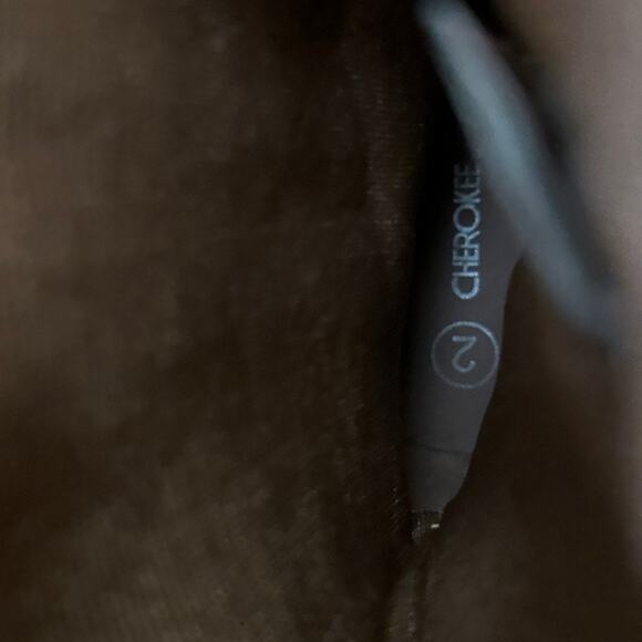 Cherokee Faux Leather YOUTH SIZE 2 Cowboy Boot Embroidered Western Brown - Picture 11 of 12